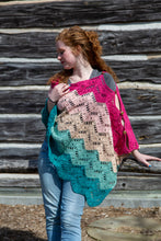 Load image into Gallery viewer, Lacy Waves Poncho PDF Crochet Pattern by Kaila Osborn

