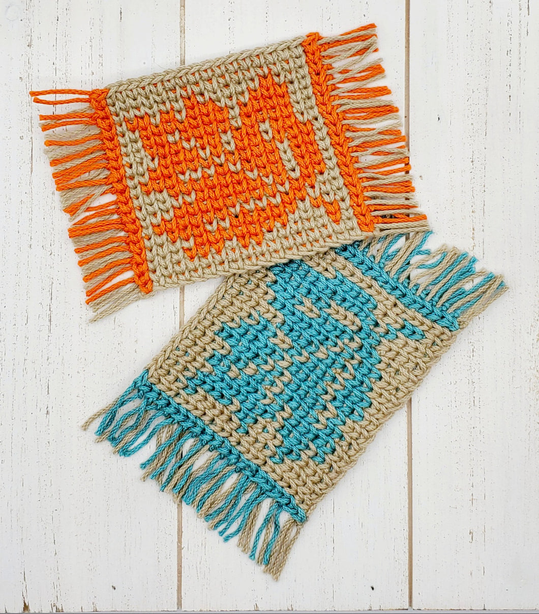 Maple Leaf Coaster Crochet PDF Pattern by Raine Eimre