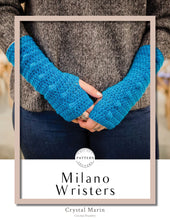 Load image into Gallery viewer, Milano Wristers Crochet PDF Pattern by Crystal Marin
