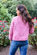 Load image into Gallery viewer, Pink Wine Cardigan PDF Crochet Pattern by Jessica Herr
