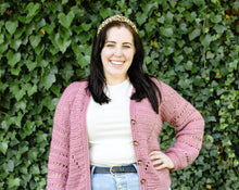 Load image into Gallery viewer, Pink Wine Cardigan PDF Crochet Pattern by Jessica Herr
