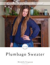 Load image into Gallery viewer, Plumbago Sweater PDF Crochet Pattern by Michelle Ferguson
