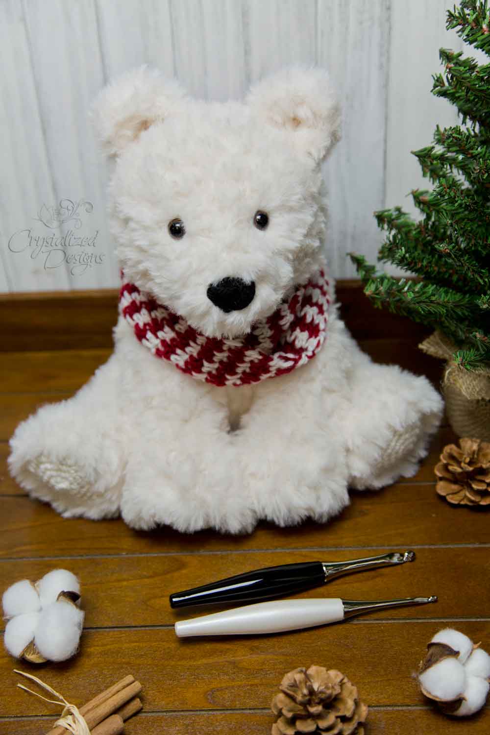 Peppermint the Polar Bear Crochet PDF Pattern by Crystal Bucholz