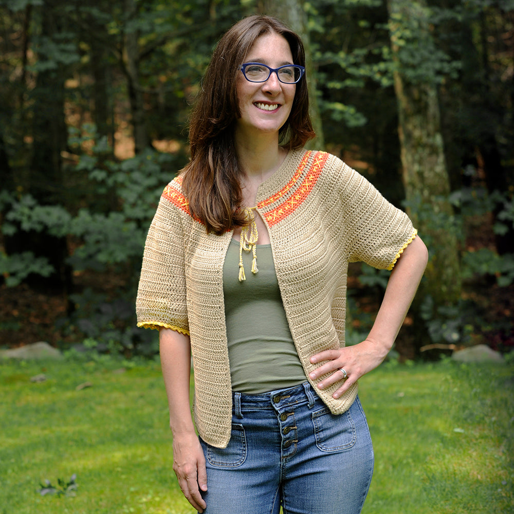 In Stitches Cardigan Crochet PDF Pattern by Mary Beth Cryan