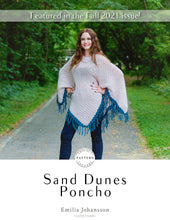 Load image into Gallery viewer, Sand Dunes Poncho Crochet PDF Pattern by Emilia Johansson
