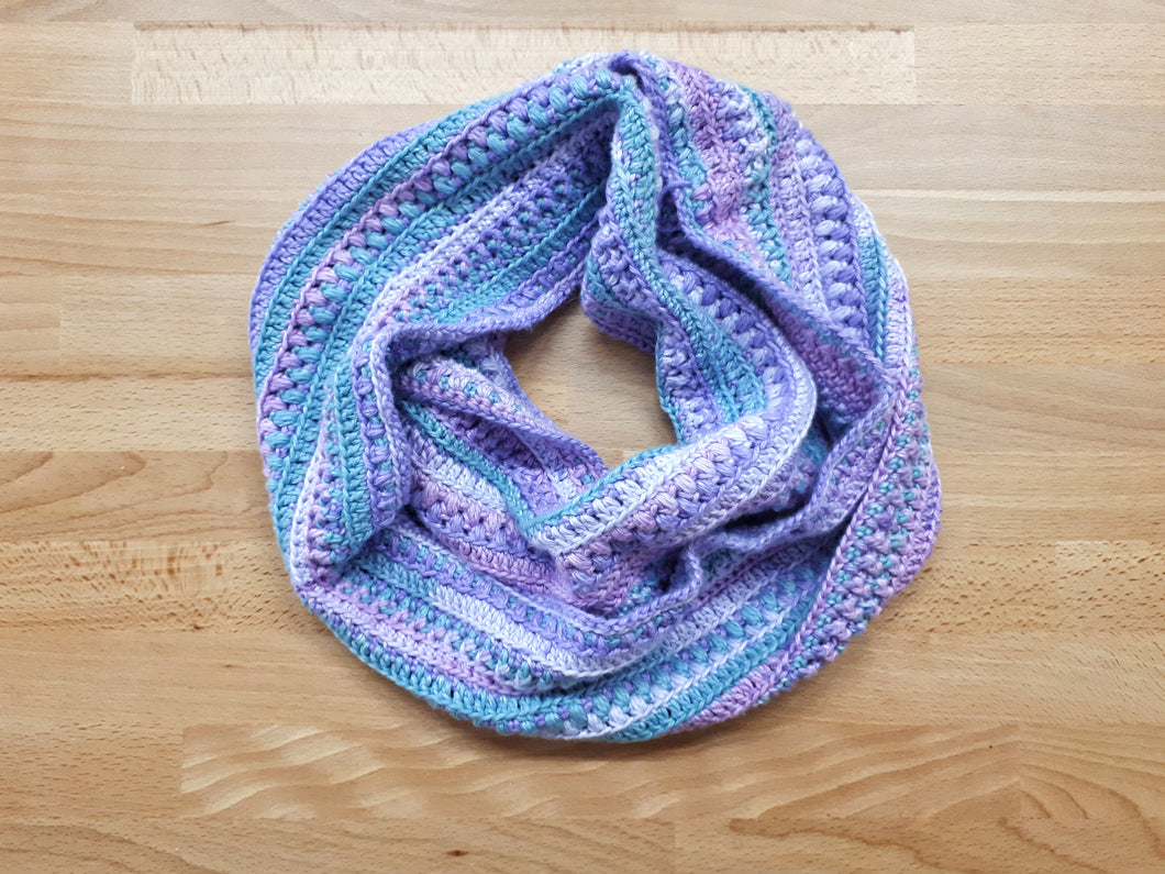 Sea Breeze Infinity Scarf Crochet PDF Pattern by Agat Rottman