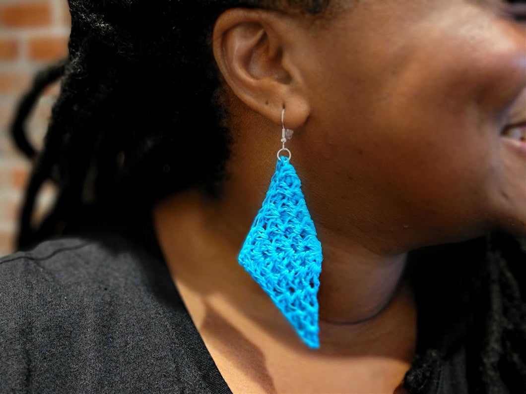 Show Stopper Earrings PDF Crochet Pattern by Deveter Brown