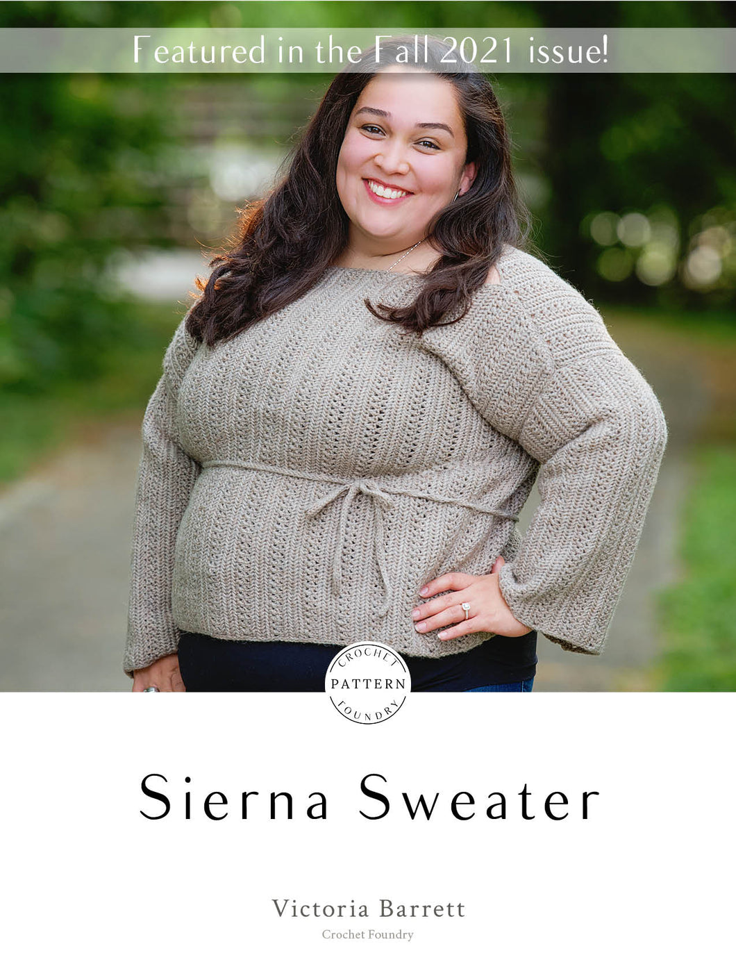 Sierna Sweater Crochet PDF Pattern by Victoria Barrett