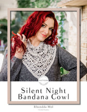 Load image into Gallery viewer, Silent Night Bandana Cowl Crochet PDF Pattern by Rhondda Mol
