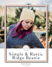 Load image into Gallery viewer, Simple and Rustic Ridge Beanie Crochet PDF Pattern by Colt Tryon
