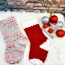 Load image into Gallery viewer, Taylor Christmas Stocking Crochet PDF Pattern by Siobhan Kelley
