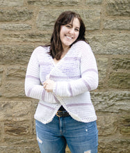 Load image into Gallery viewer, Stripe Into Spring Cardigan PDF Crochet Pattern by Jessica Herr
