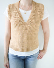 Load image into Gallery viewer, Toffee Shop Vest Crochet PDF Pattern by Emilia Johansson
