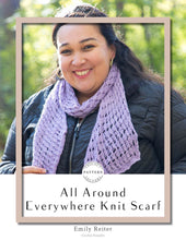 Load image into Gallery viewer, All Around Everywhere Knit Scarf PDF Pattern by Emily Reiter
