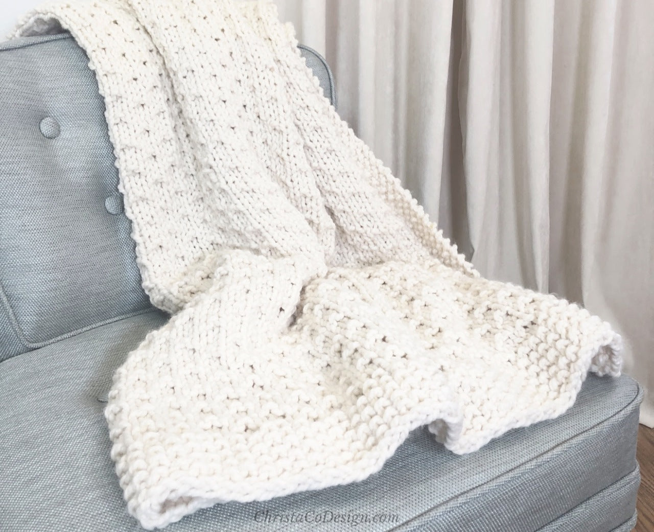 Bella Vita Blanket Knit Pattern by Crystal Marin