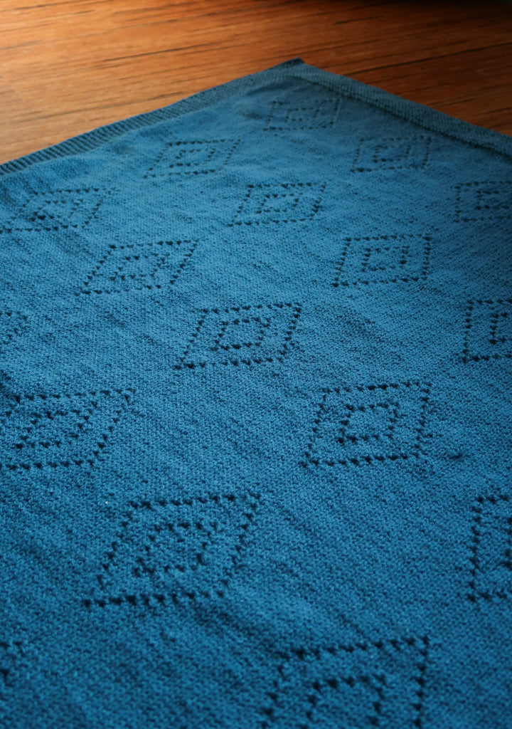 Diamond Blanket Knit PDF Pattern by Hortense Maskens