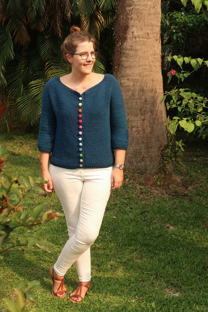 Bonbon Cardigan Knit PDF Pattern by Hortense Maskens