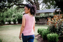 Load image into Gallery viewer, Camellia Sleeveless Tee PDF Crochet Pattern by Pamela Stark
