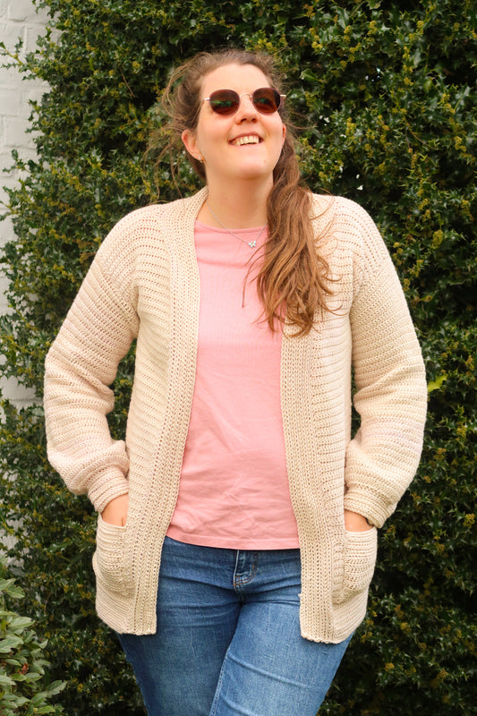 Lucie Cardigan Crochet Pattern by Hortense Maskens