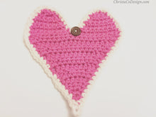 Load image into Gallery viewer, Heart Gift Card Holder Crochet Pattern by Crystal Marin
