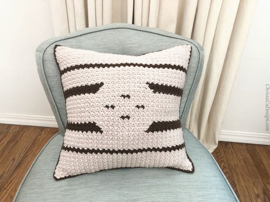 Trentino Pillow Crochet PDF Pattern by Crystal Marin