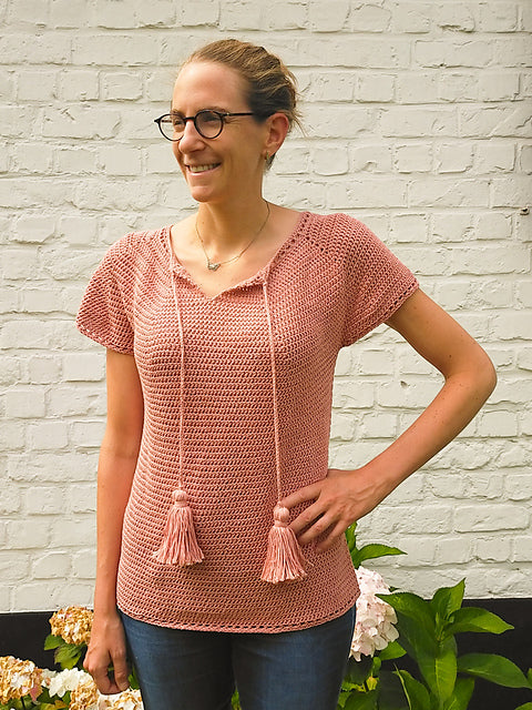 Julia Top Crochet Pattern by Hortense Maskens