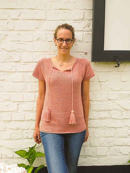 Julia Top Crochet Pattern by Hortense Maskens