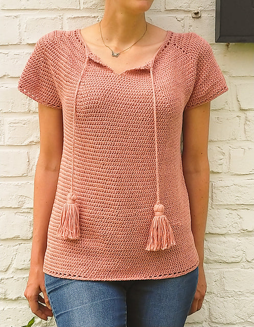 Julia Top Crochet Pattern by Hortense Maskens