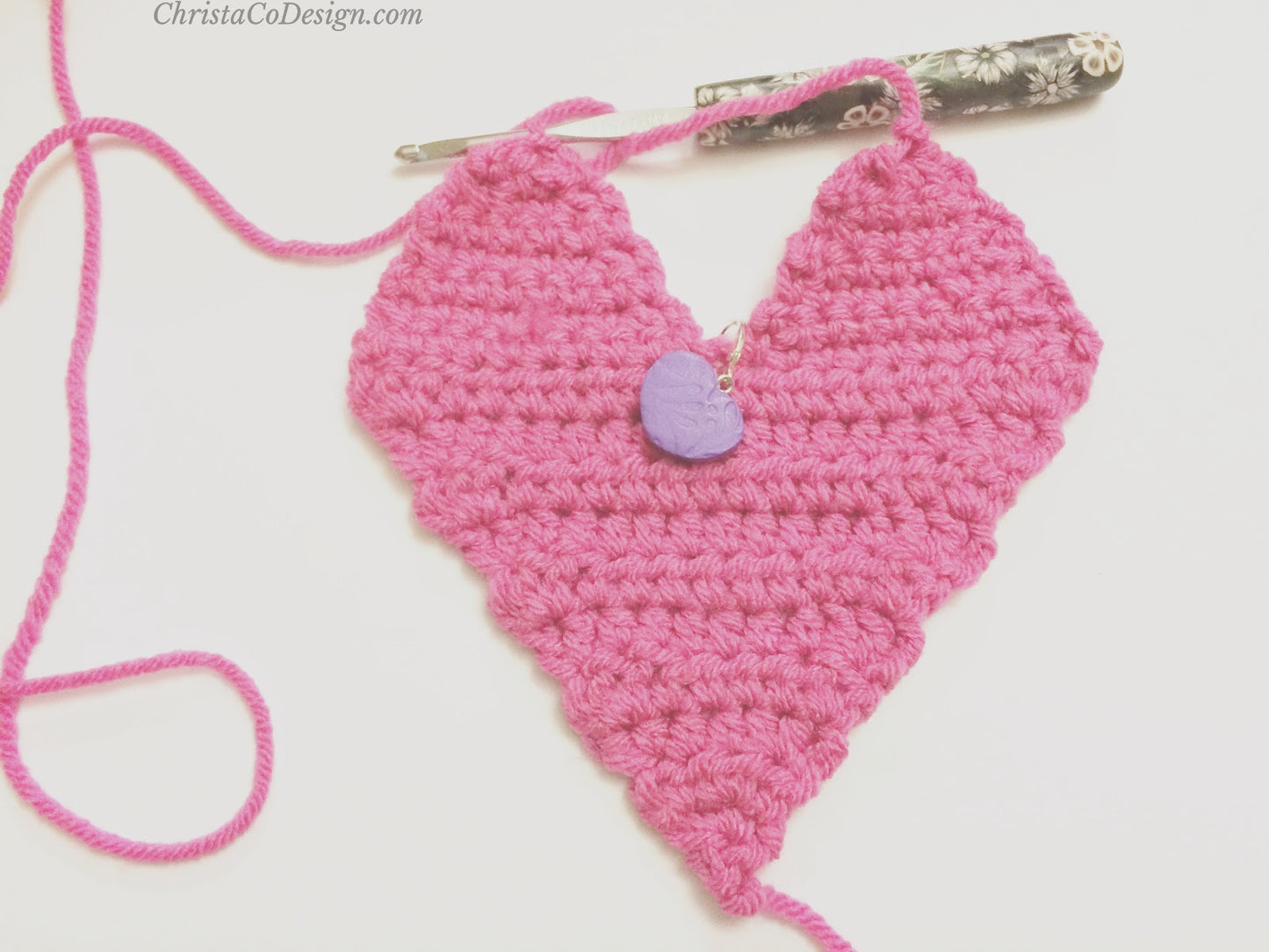 Heart Gift Card Holder Crochet Pattern by Crystal Marin