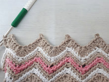 Load image into Gallery viewer, Chevron Bucket Bag Crochet PDF Pattern by Agat Rottman
