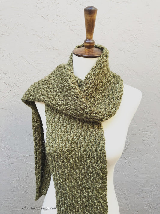 Matteo Scarf Crochet Pattern by Crystal Marin