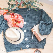 Load image into Gallery viewer, Delilah Women&#39;s Cardigan PDF Crochet Pattern by Leanna Haughian

