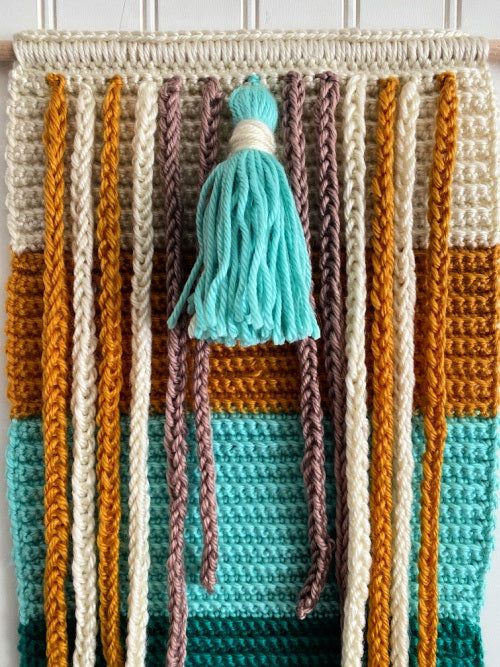 Desert Dew Drops Wall Hanging Crochet PDF Pattern by Dianne Hunt