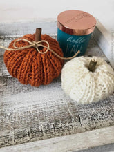 Load image into Gallery viewer, Easy Ribbed Pumpkin Knit PDF Pattern by Crystal Marin
