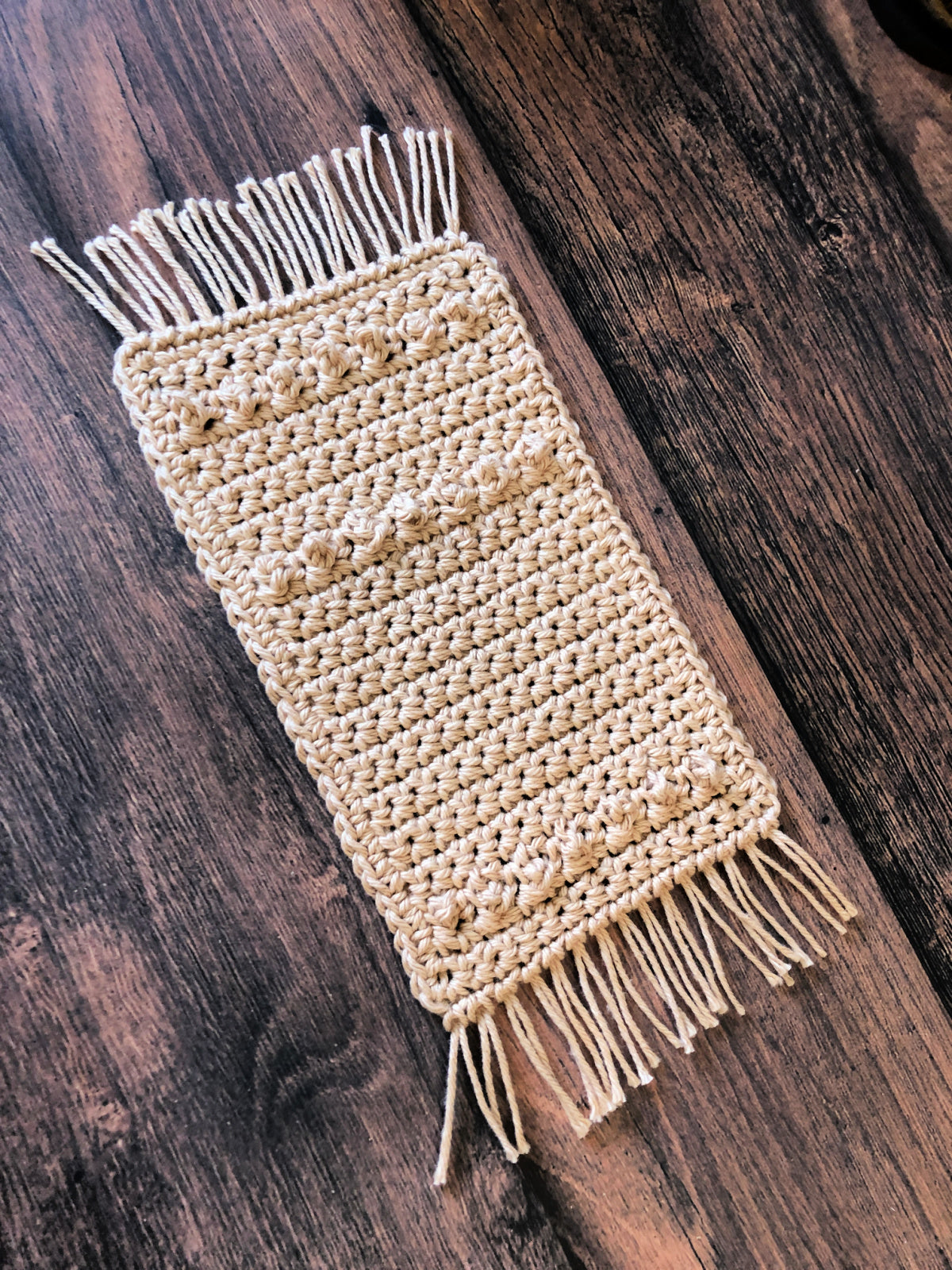 Caffe Mug Rug Crochet Pattern by Crystal Marin