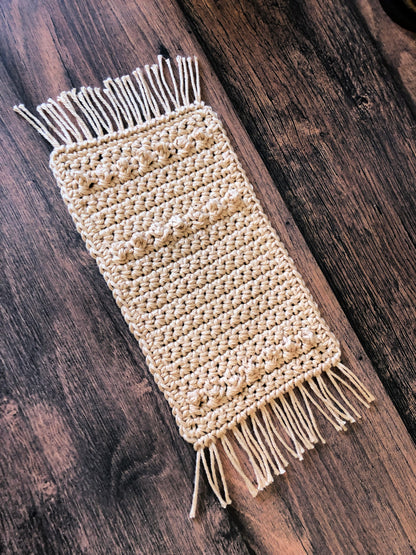 Caffe Mug Rug Crochet Pattern by Crystal Marin