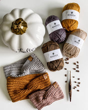 Load image into Gallery viewer, Harvest Twist Ear Warmer PDF Crochet Pattern by Michelle Moore
