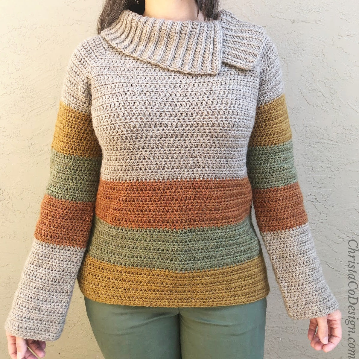 Heather Sweater Crochet Pattern by Crystal Marin