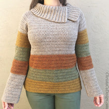 Load image into Gallery viewer, Heather Sweater Crochet PDF Pattern by Crystal Marin
