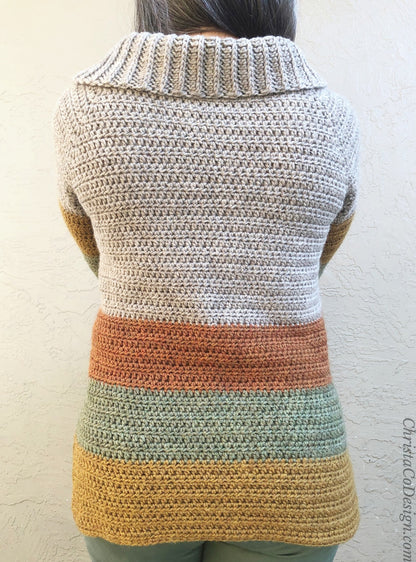 Heather Sweater Crochet Pattern by Crystal Marin