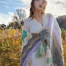Load image into Gallery viewer, Hecate Shawl Crochet PDF Pattern by Torie Dell

