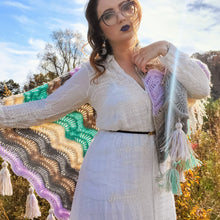 Load image into Gallery viewer, Hecate Shawl Crochet PDF Pattern by Torie Dell
