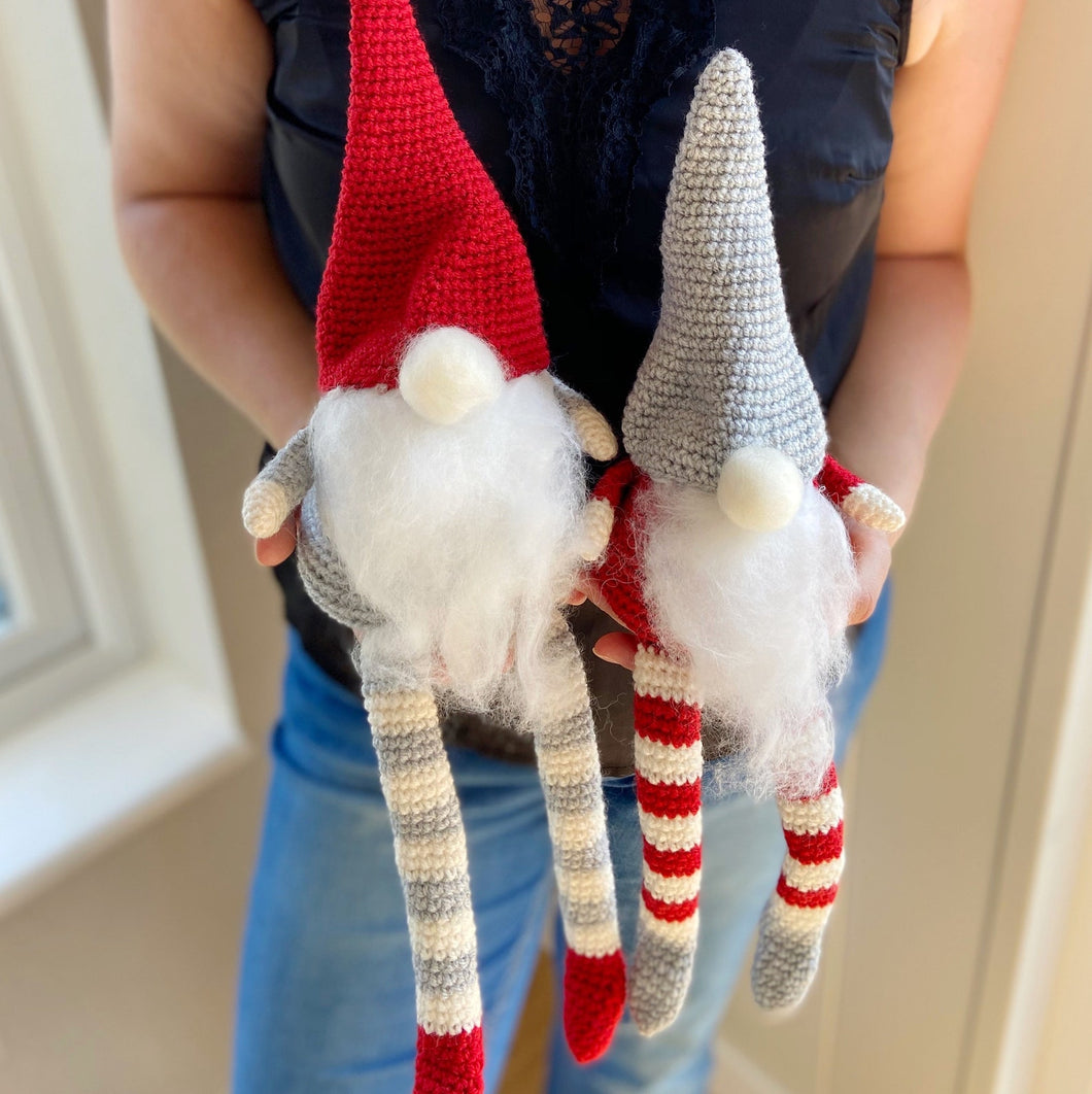 Christmas Gnomes Crochet PDF Pattern by Hannah Cross