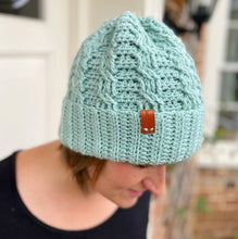 Load image into Gallery viewer, Neo Cable Hat Crochet PDF Pattern by Hannah Cross
