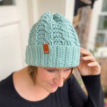 Load image into Gallery viewer, Neo Cable Hat Crochet PDF Pattern by Hannah Cross
