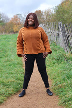 Load image into Gallery viewer, Blissful Harmony Sweater PDF Tunisian Crochet Pattern by Victoria Tyser
