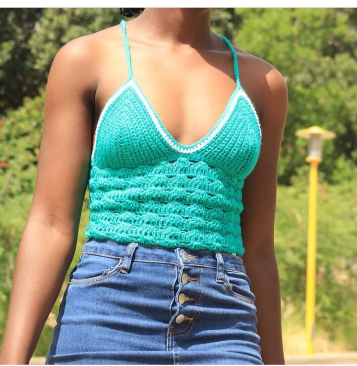 Crochet halter top PDF Crochet Pattern by Helena Mathias