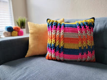 Load image into Gallery viewer, Ladder Pillow PDF Crochet Pattern by Emily Christine
