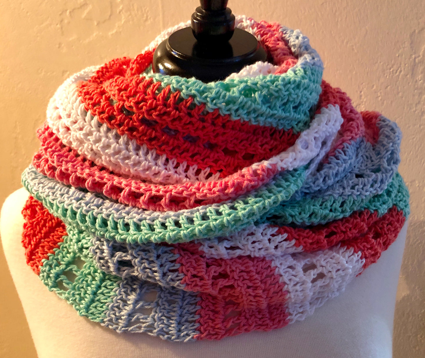 Sweet Shoppe Easy Crochet Asymmetrical Shawl Crochet Pattern by Victoria Pietz