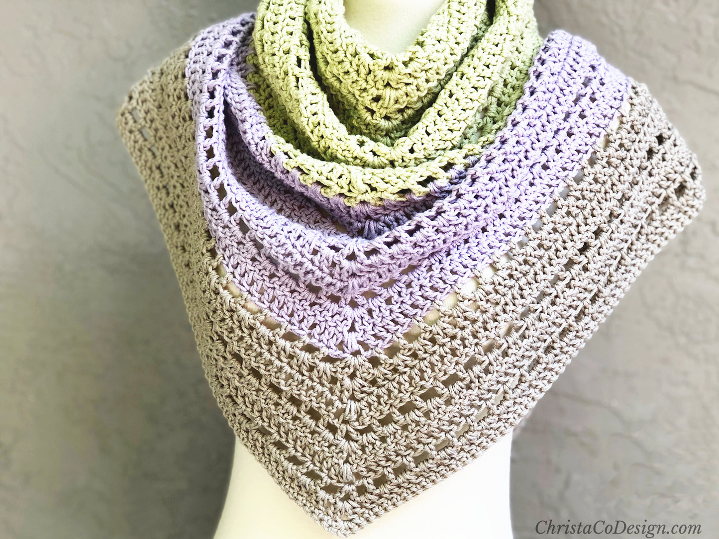 Lilla Shawl Crochet Pattern by Crystal Marin